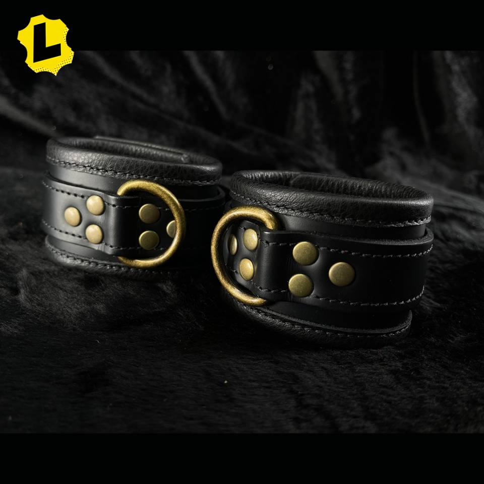 Brassware Leather Ankle Restraints